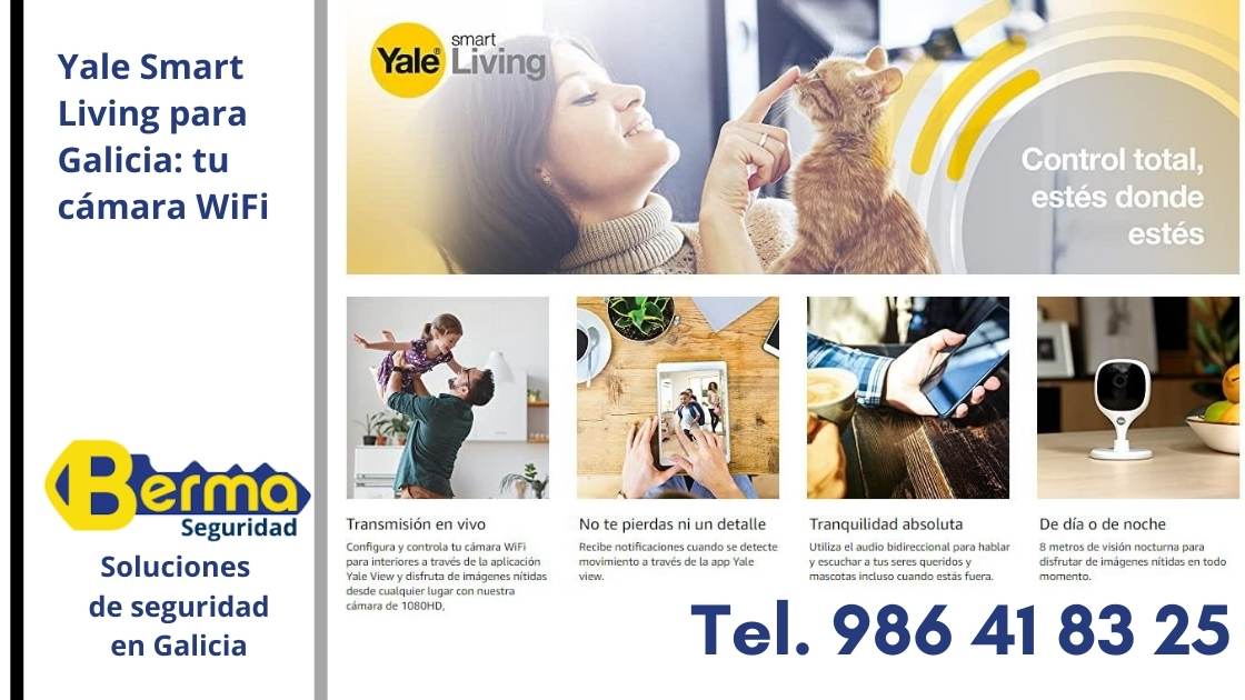 camara smart living para galicia con berma seguridad